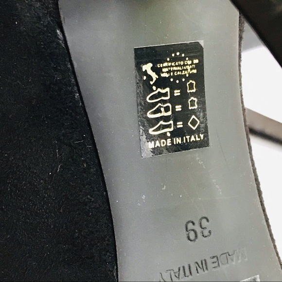 Scarpa Black Leather & Suede Heels - Picture 10 of 13